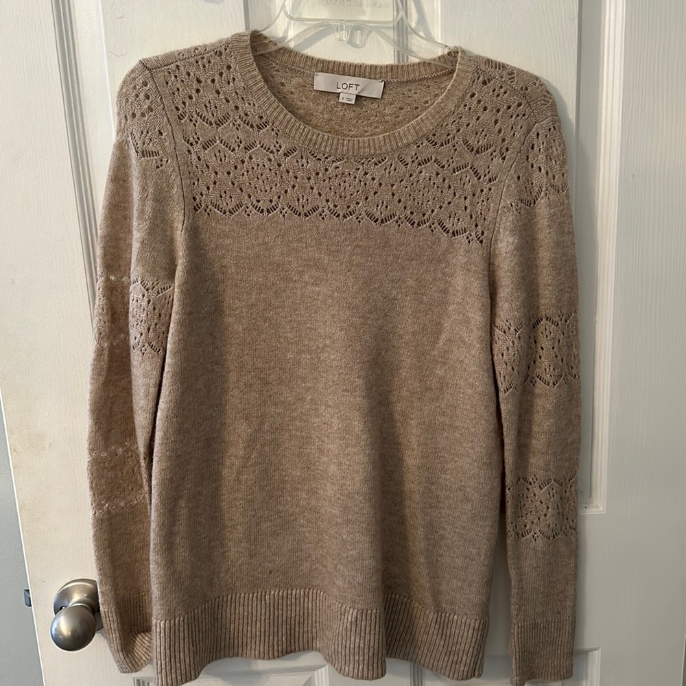 Loft beige soft sweater